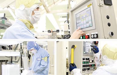 製造現場の従業員の様子