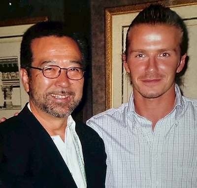 坂崎氏とデビッド・ベッカム氏