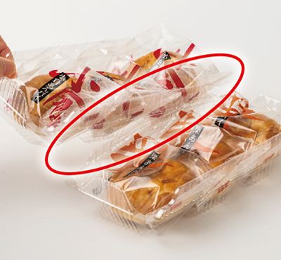 連結部分に嵌合構造を採用(赤丸箇所)