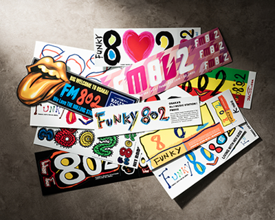 一世を風靡した802のバンパーステッカー