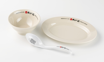 ノベルティ資材がメラミン食器に