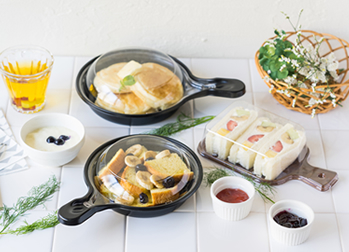 スキレット＆カッティングボード型食品容器
